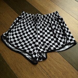 Black & White Checkered Shorts